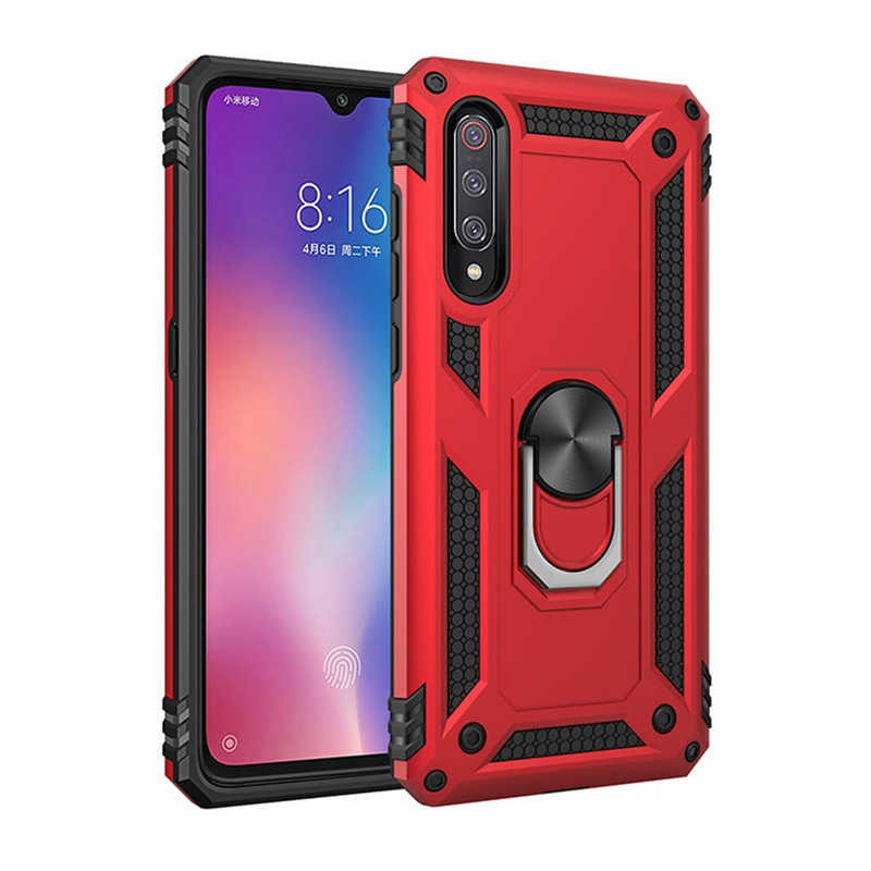 Xiaomi Uyumlu  Mi 9 Kılıf Zore Vega Kapak-Kırmızı
