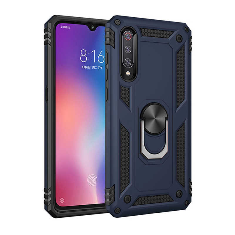 Xiaomi Uyumlu  Mi 9 Kılıf Zore Vega Kapak-Mavi