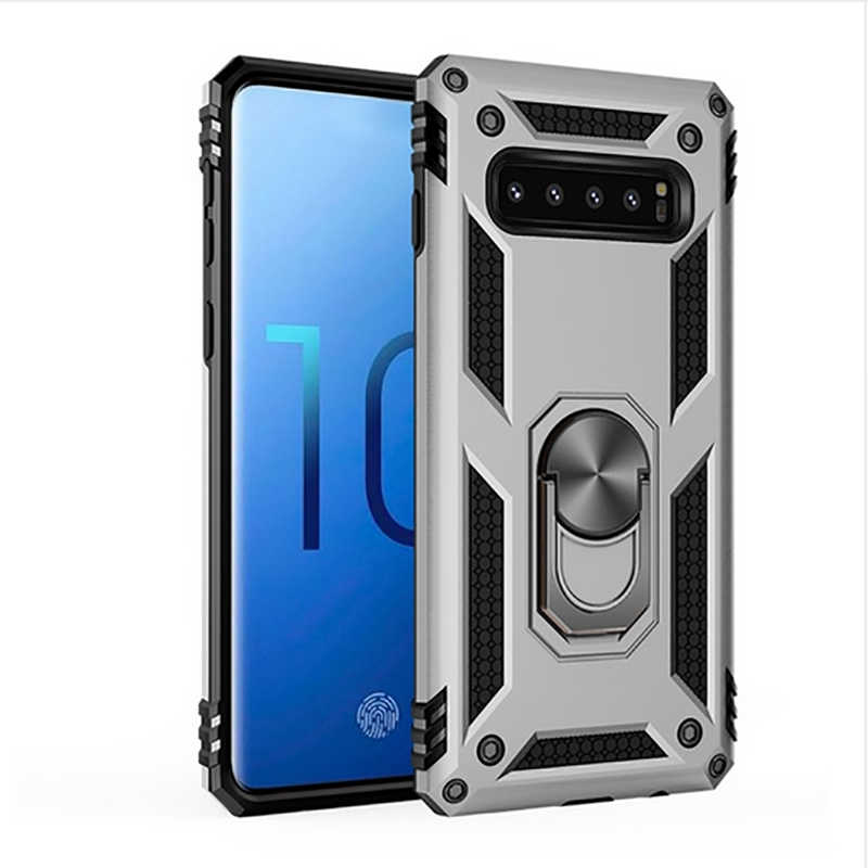 Galaxy Uyumlu S10 Kılıf Zore Vega Kapak-Gri