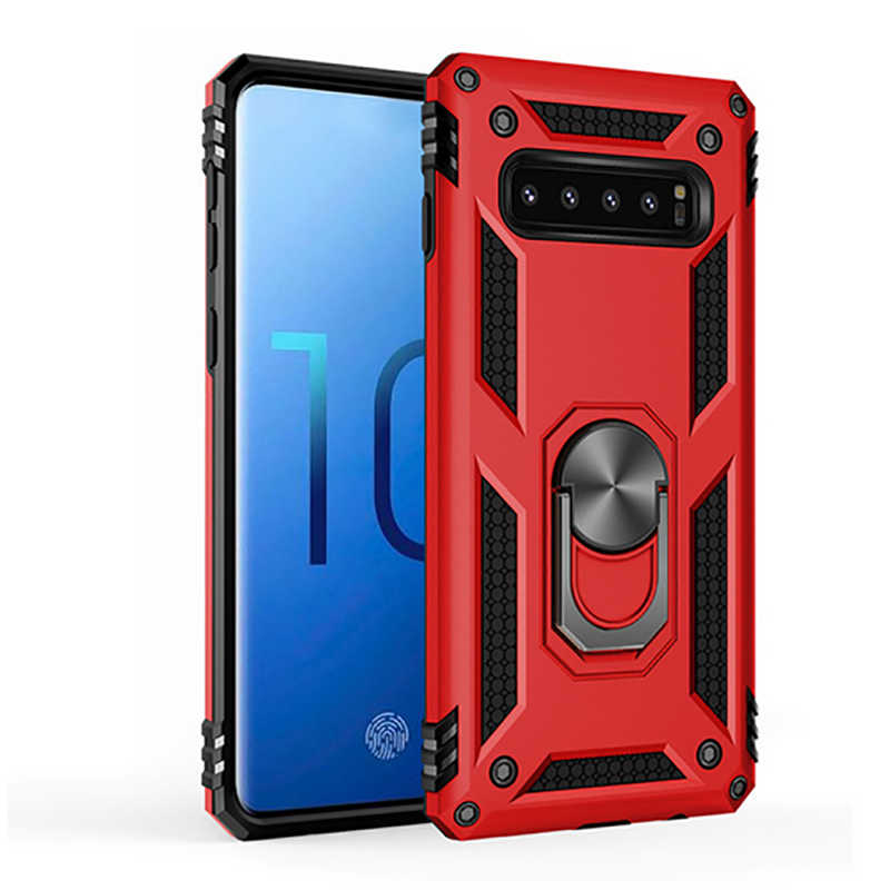 Galaxy Uyumlu S10 Kılıf Zore Vega Kapak-Kırmızı