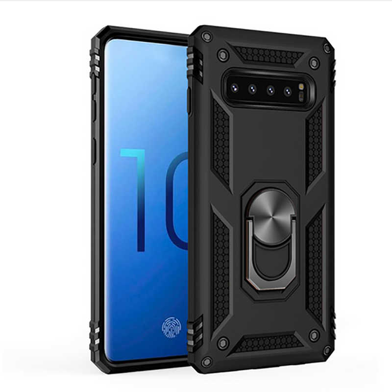 Galaxy Uyumlu S10 Kılıf Zore Vega Kapak-Siyah