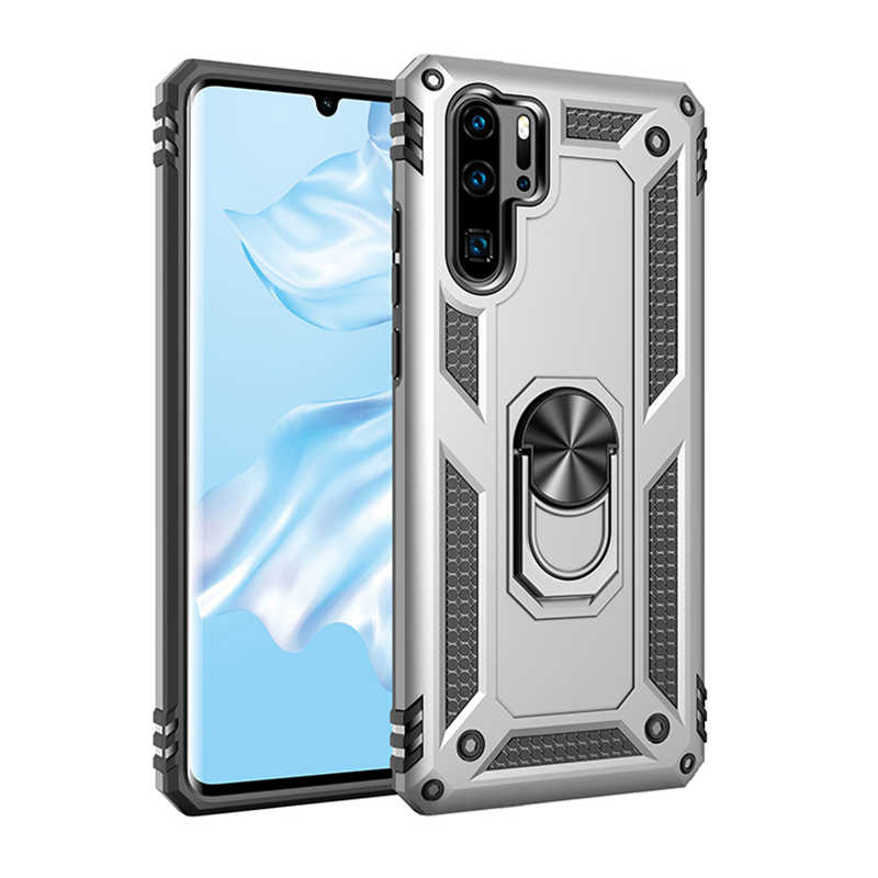 Huawei Uyumlu P30 Pro Kılıf Zore Vega Kapak-Gri