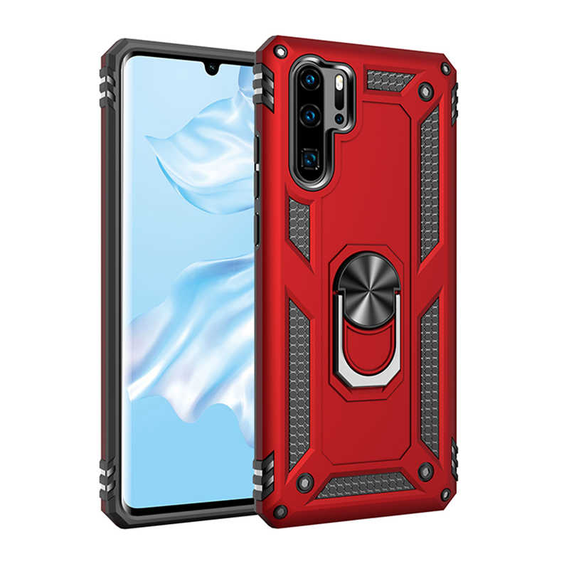 Huawei Uyumlu P30 Pro Kılıf Zore Vega Kapak-Kırmızı