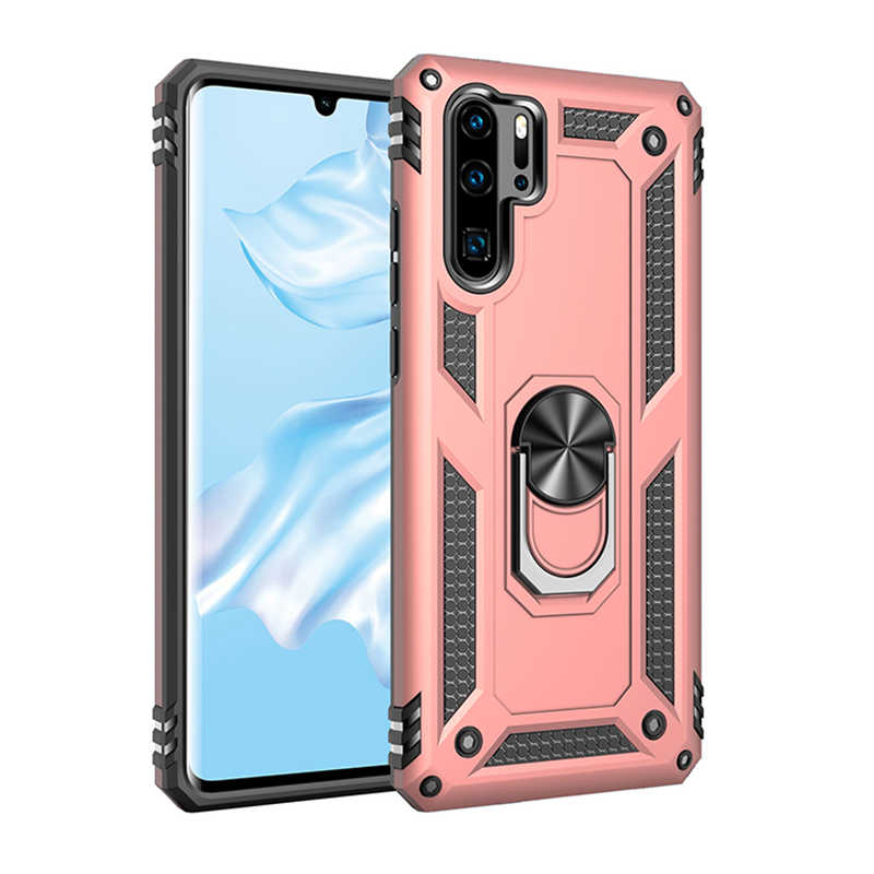 Huawei Uyumlu P30 Pro Kılıf Zore Vega Kapak-Rose gold