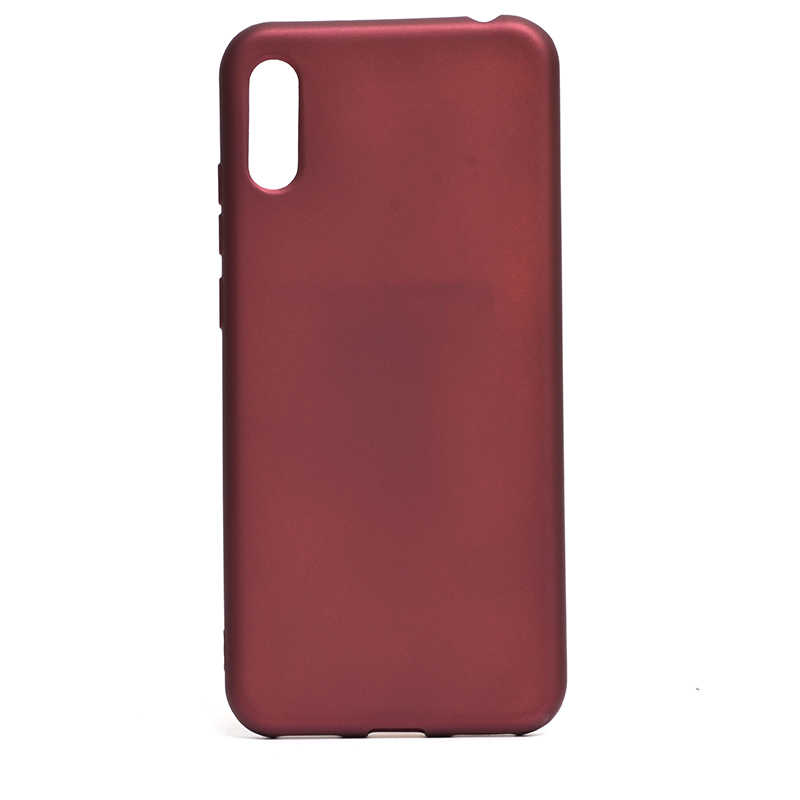 Huawei Uyumlu Y6 2019 Kılıf Zore Premier Silikon Kapak-Mürdüm