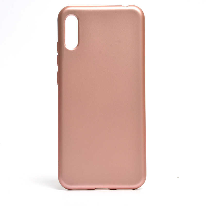 Huawei Uyumlu Y6 2019 Kılıf Zore Premier Silikon Kapak-Rose gold