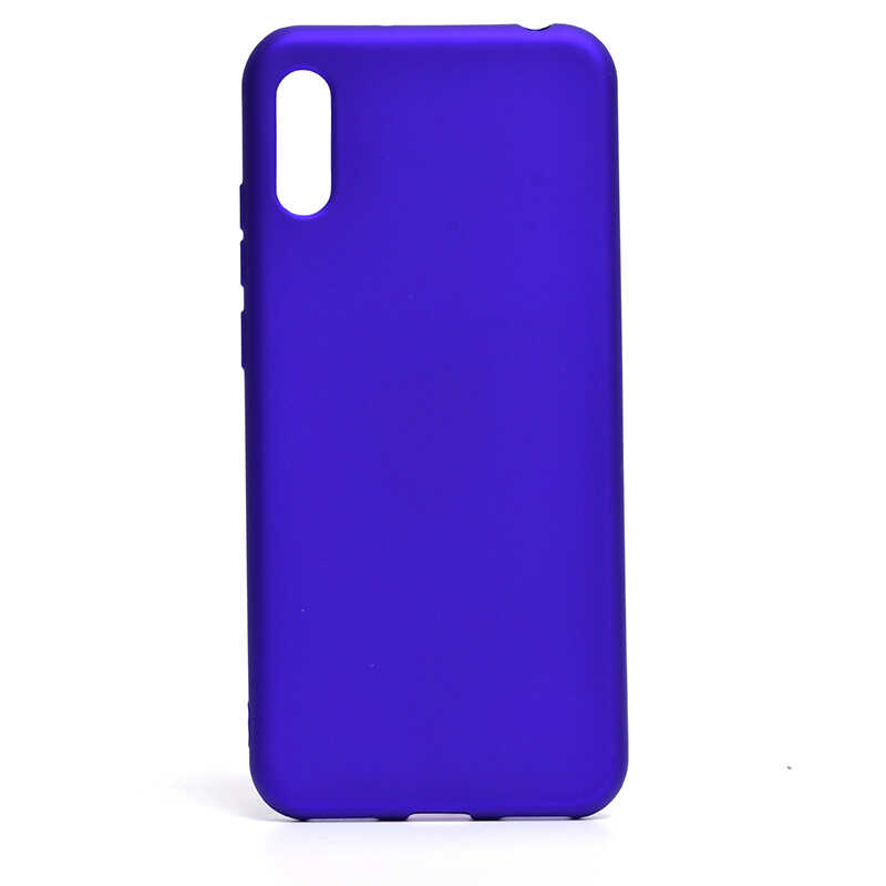 Huawei Uyumlu Y6 2019 Kılıf Zore Premier Silikon Kapak-Saks mavi