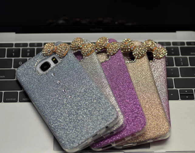 Galaxy Uyumlu S7 Kılıf Zore Fiyonklu Simli Silikon