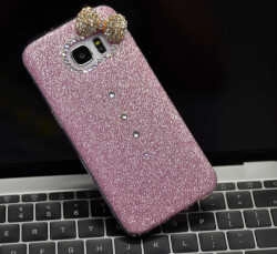 Galaxy Uyumlu S7 Kılıf Zore Fiyonklu Simli Silikon