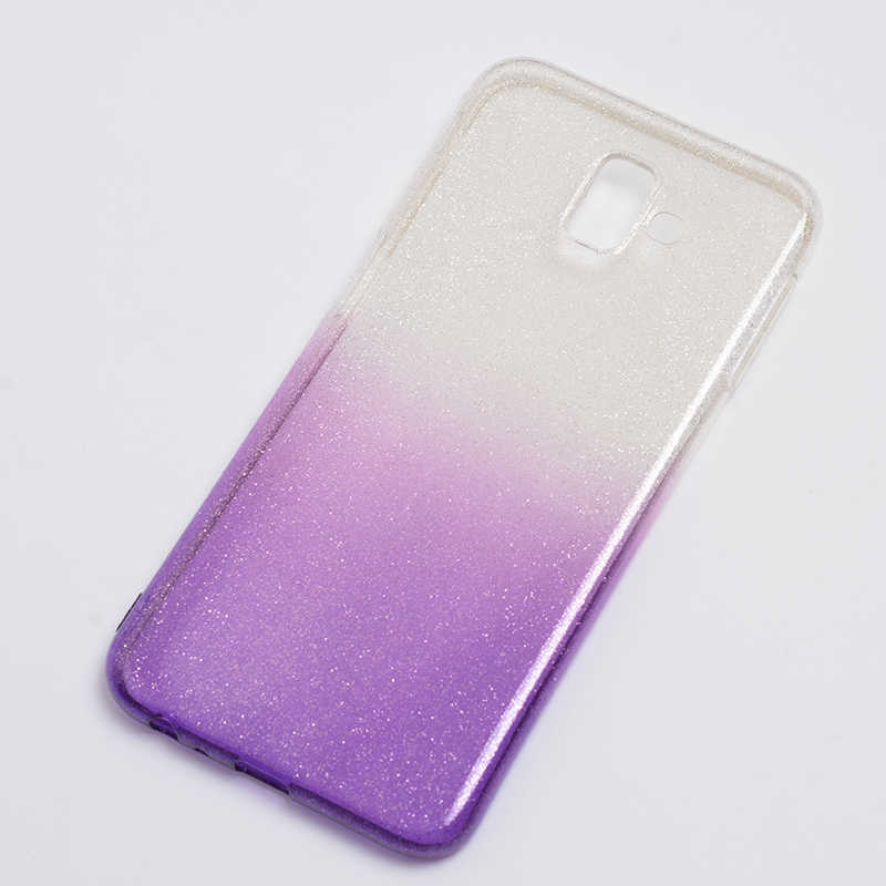 Galaxy Uyumlu J6 Plus Kılıf Zore Fogy Silikon-Mor