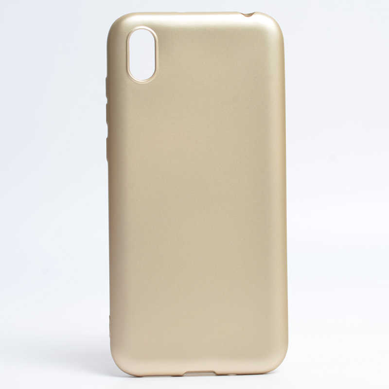 Huawei Uyumlu Y5 2019 Kılıf Zore Premier Silikon Kapak-Gold
