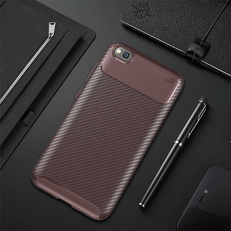 Xiaomi Uyumlu  Redmi Go Kılıf Zore Negro Silikon Kapak-Kahverengi