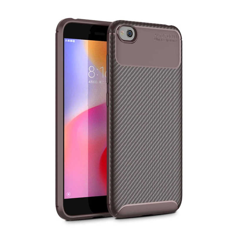 Xiaomi Uyumlu  Mi Play Kılıf Zore Negro Silikon Kapak-Kahverengi