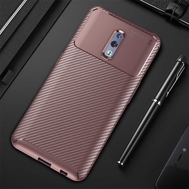 Oppo Reno Kılıf Zore Negro Silikon Kapak-Kahverengi