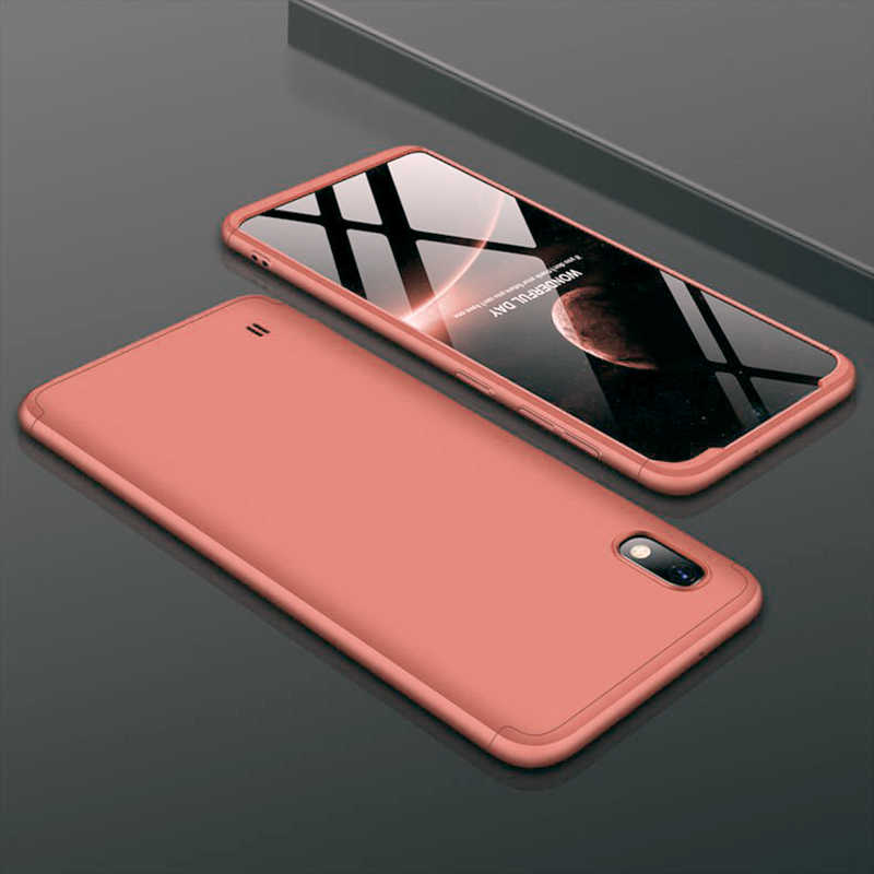 Galaxy Uyumlu A10 Kılıf Zore Ays Kapak-Rose gold