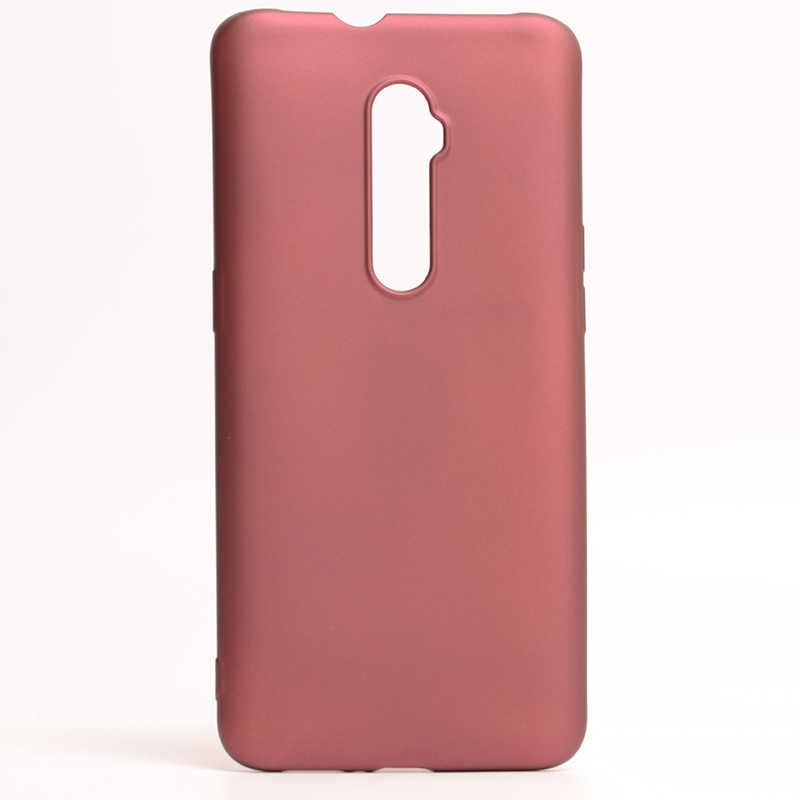 Oppo Reno 10X Zoom Kılıf Zore Premier Silikon Kapak-Mürdüm
