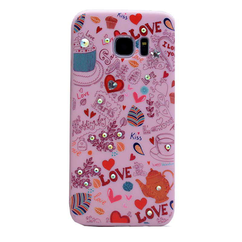 Galaxy Uyumlu S7 Edge Kılıf Zore Pembiş Silikon-No4