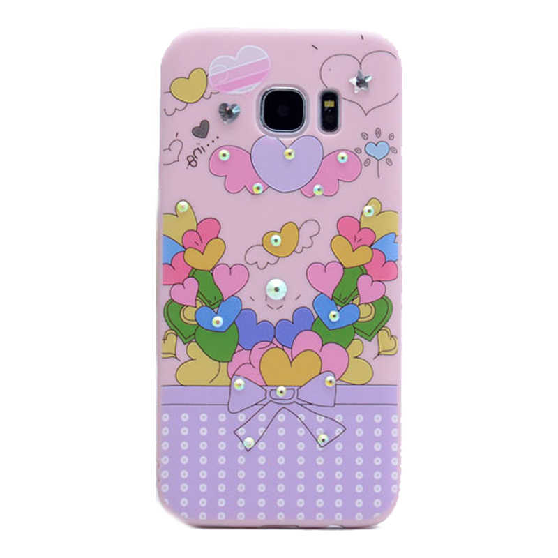Galaxy Uyumlu S7 Edge Kılıf Zore Pembiş Silikon-No7