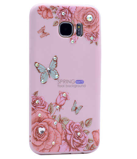 Galaxy Uyumlu S7 Edge Kılıf Zore Pembiş Silikon-No9