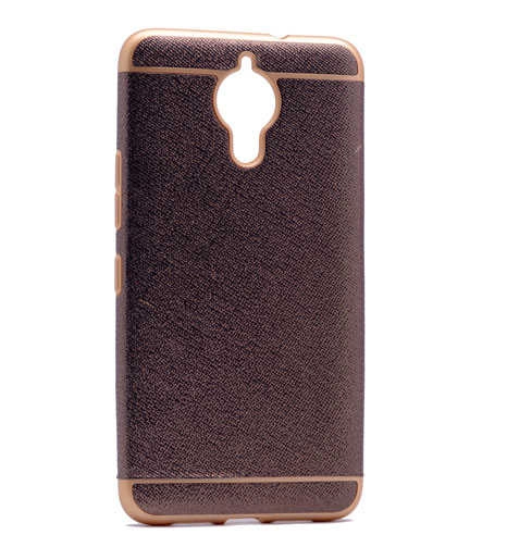 General Mobile 5 Plus Kılıf Zore Simli Sude Silikon-Kahverengi