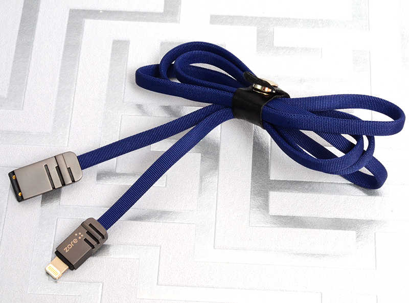 Zore Mest Lightning Usb Kablo 1M-Lacivert