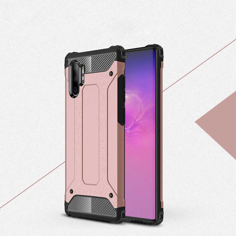 Galaxy Uyumlu Note 10 Plus Kılıf Zore Crash Silikon Kapak-Rose gold