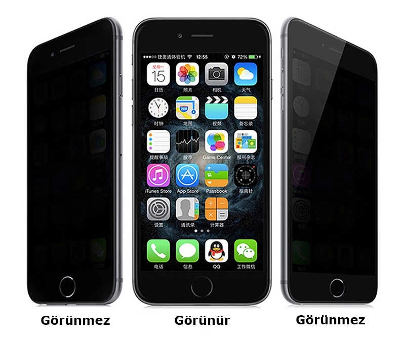 iPhone Uyumlu 8 Zore Kor HayaletCam Ekran Koruyucu