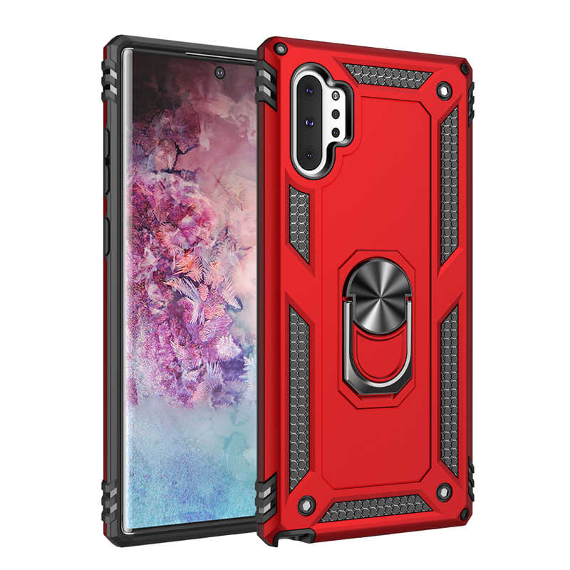 Galaxy Uyumlu Note 10 Plus Kılıf Zore Vega Kapak-Kırmızı