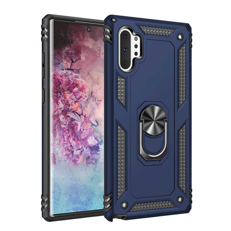 Galaxy Uyumlu Note 10 Plus Kılıf Zore Vega Kapak-Mavi