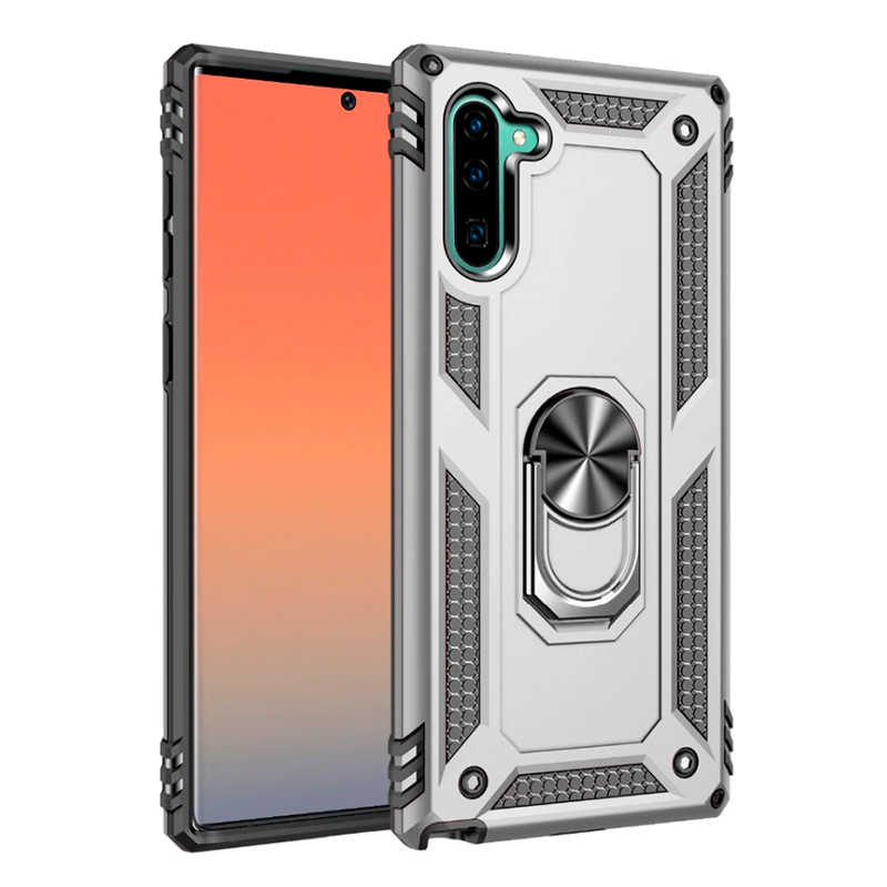 Galaxy Uyumlu Note 10 Kılıf Zore Vega Kapak-Gri