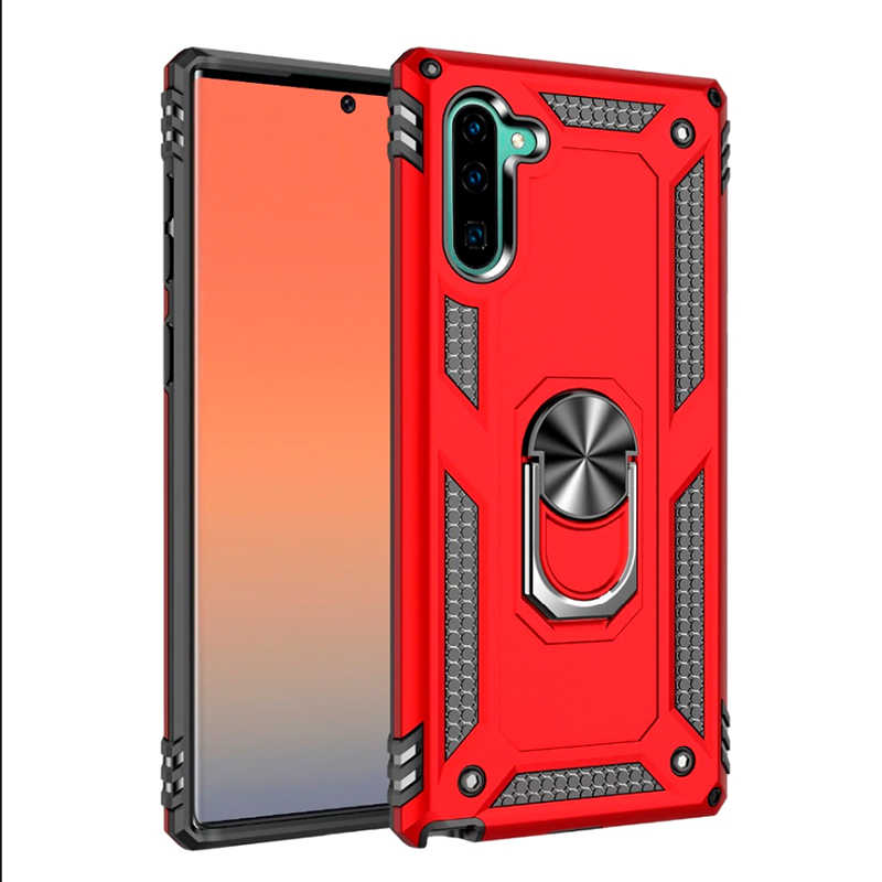 Galaxy Uyumlu Note 10 Kılıf Zore Vega Kapak-Kırmızı