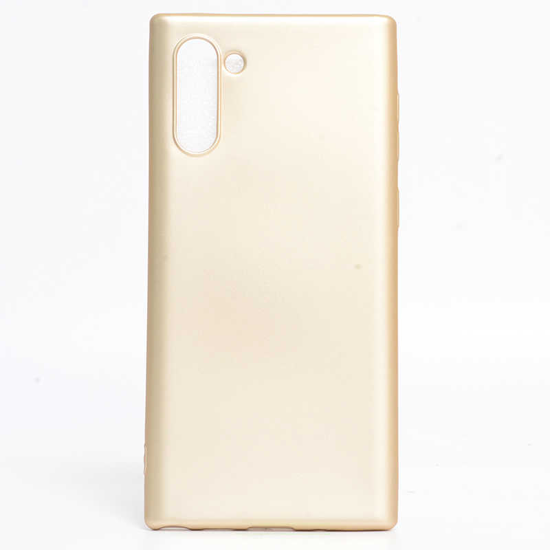 Galaxy Uyumlu Note 10 Kılıf Zore Premier Silikon Kapak-Gold