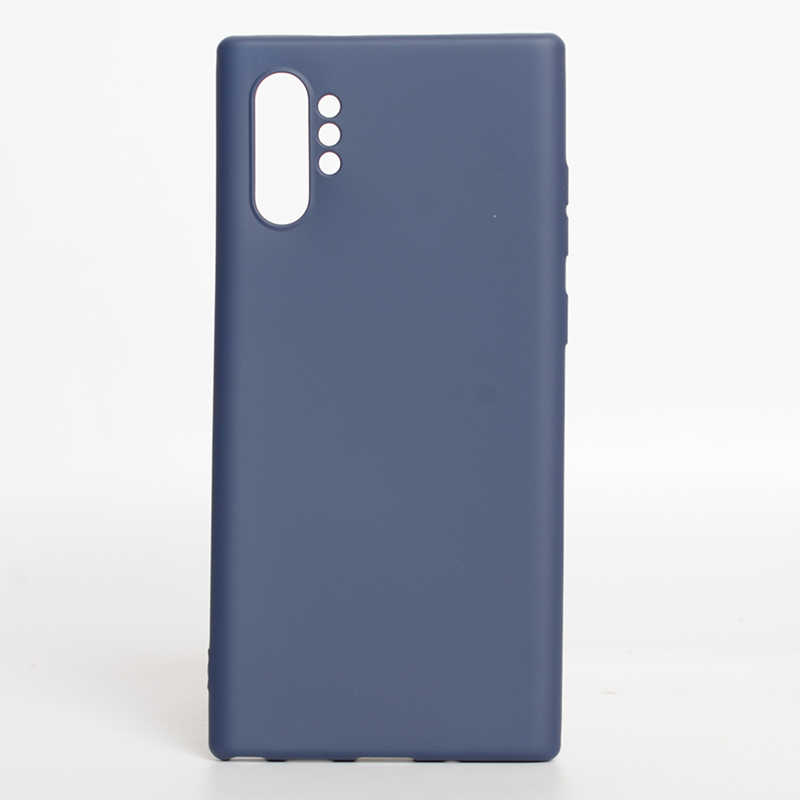 Galaxy Uyumlu Note 10 Plus Kılıf Zore Premier Silikon Kapak-Lacivert