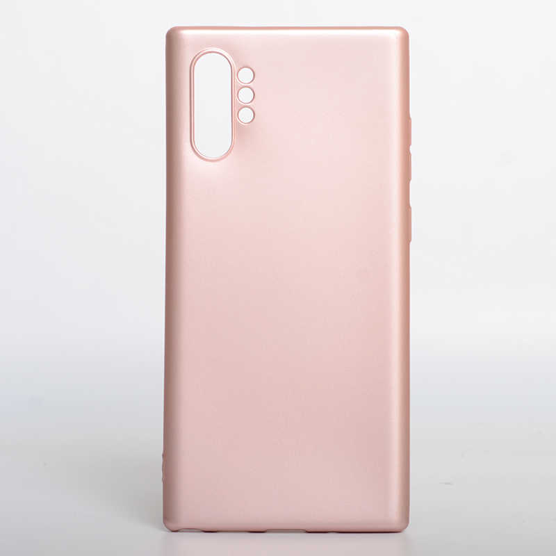 Galaxy Uyumlu Note 10 Plus Kılıf Zore Premier Silikon Kapak-Rose gold