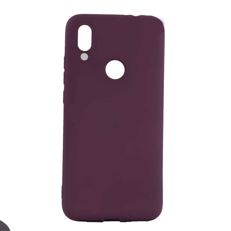 Xiaomi Uyumlu  Redmi 7 Kılıf Zore Premier Silikon Kapak-Mürdüm