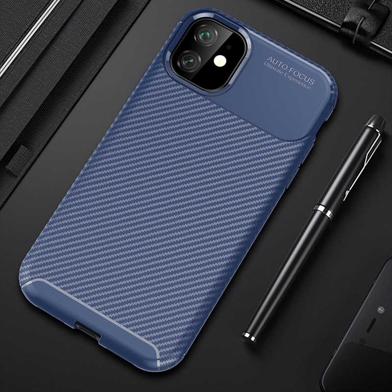 iPhone Uyumlu 11 Kılıf Zore Negro Silikon Kapak-Lacivert