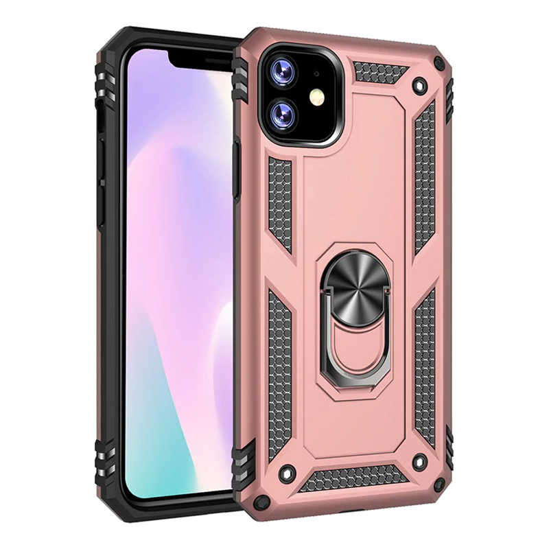 iPhone Uyumlu 11 Kılıf Zore Vega Kapak-Rose gold