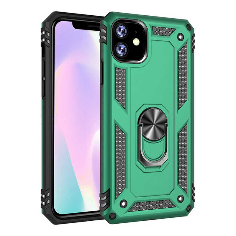 iPhone Uyumlu 11 Kılıf Zore Vega Kapak-Yeşil