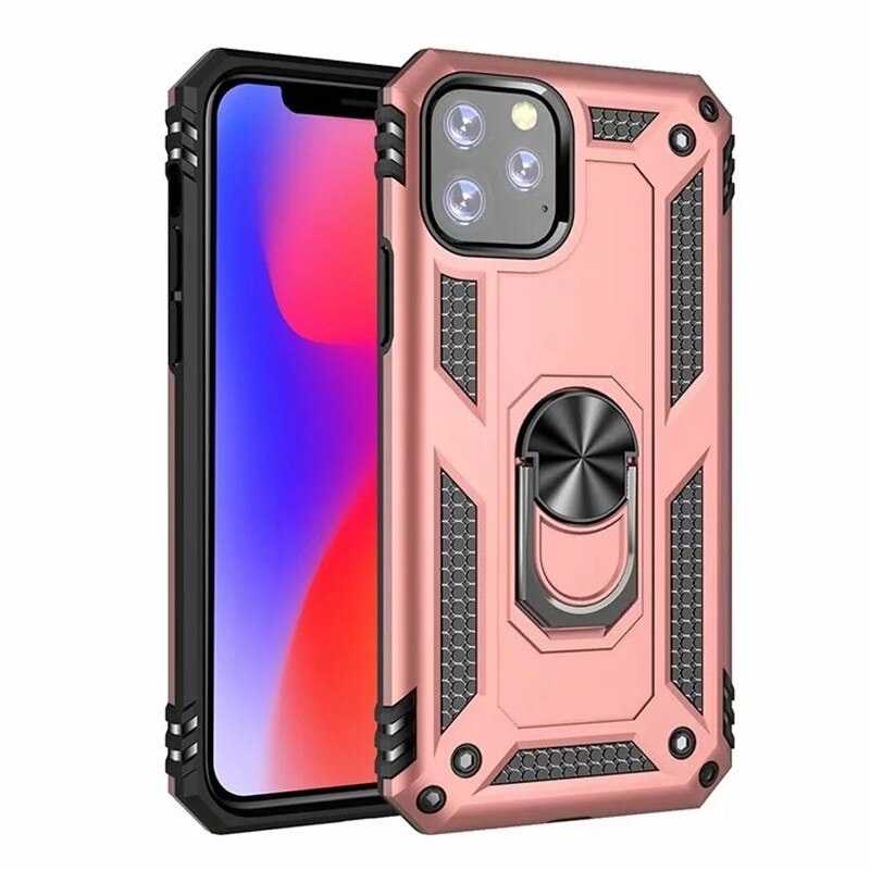 iPhone Uyumlu 11 Pro Max Kılıf Zore Vega Kapak-Rose gold