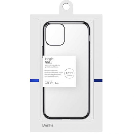 iPhone Uyumlu 11 Pro Benks Magic Glitz Ultra-Thin Transparent Protective Soft Kapak