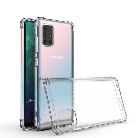 Galaxy Uyumlu A71 Kılıf Zore Nitro Toz Korumalı Shock Silikon