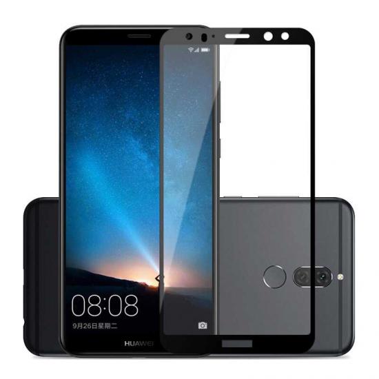 Huawei Uyumlu Mate 10 Lite Zore Kenarları Kırılmaya Dayanıklı Cam Ekran Koruyucu