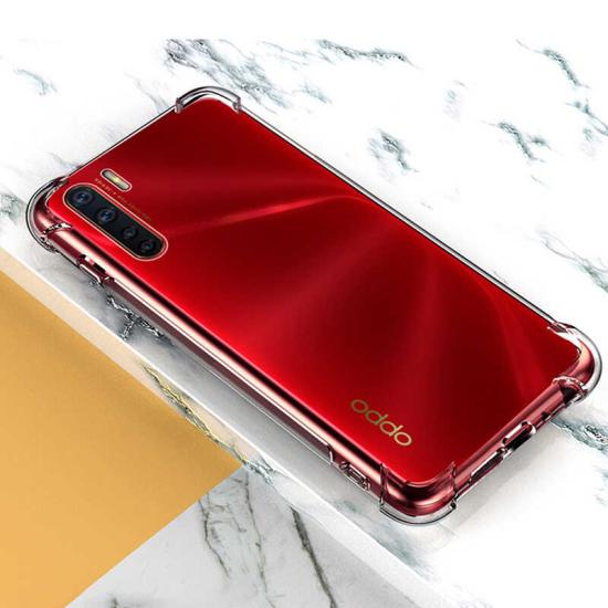 Oppo A91 Kılıf Zore Nitro Toz Korumalı Shock Silikon