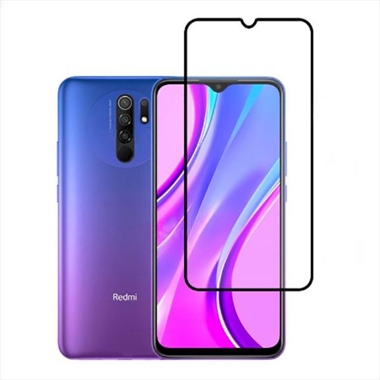 Xiaomi Uyumlu  Redmi 9 Zore Kenarları Kırılmaya Dayanıklı Cam Ekran Koruyucu