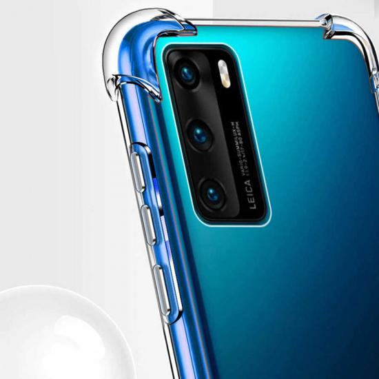 Huawei Uyumlu P40 Kılıf Zore Nitro Toz Korumalı Shock Silikon