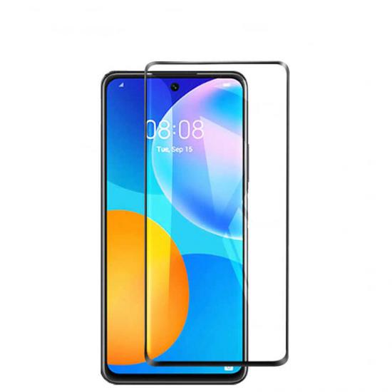 Huawei Uyumlu P Smart 2021 Zore Kenarları Kırılmaya Dayanıklı Cam Ekran Koruyucu