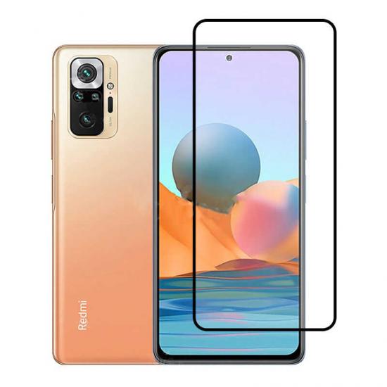 Xiaomi Uyumlu  Redmi Note 10 Pro Zore Kenarları Kırılmaya Dayanıklı Cam Ekran Koruyucu