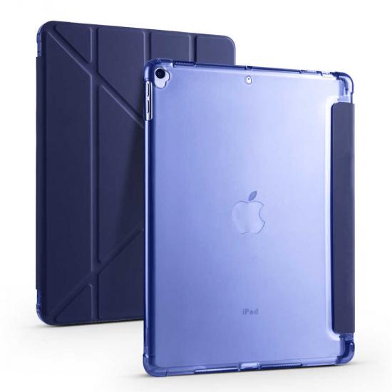 iPad Uyumlu 10.2 2021 (9.Nesil) Kılıf Zore Tri Folding Kalem Bölmeli Standlı Kılıf