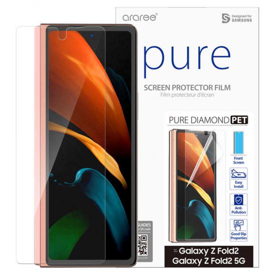 Galaxy Uyumlu Z Fold 2 Araree Pure Diamond Pet Ekran Koruyucu