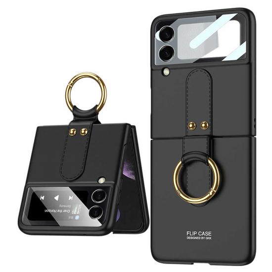 Galaxy Uyumlu Z Flip 3 Kılıf Zore Flip Ring Kıpta Kapak